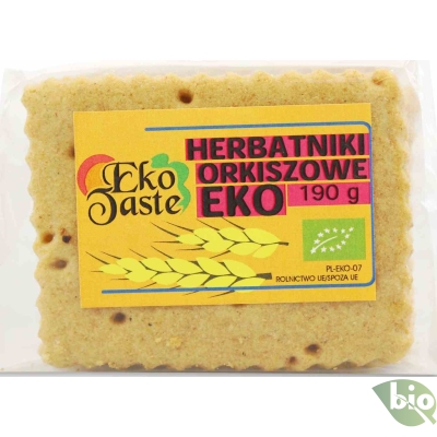 HERBATNIKI WEGAŃSKIE ORKISZOWE BIO 190 g - EKO TASTE (TAST)