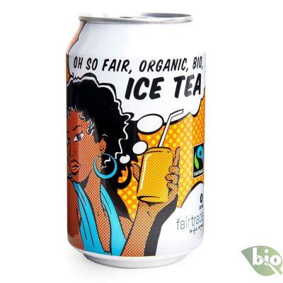 NAPÓJ GAZOWANY ICE TEA FAIR TRADE BIO 330 ml (PUSZKA) - OXFAM
